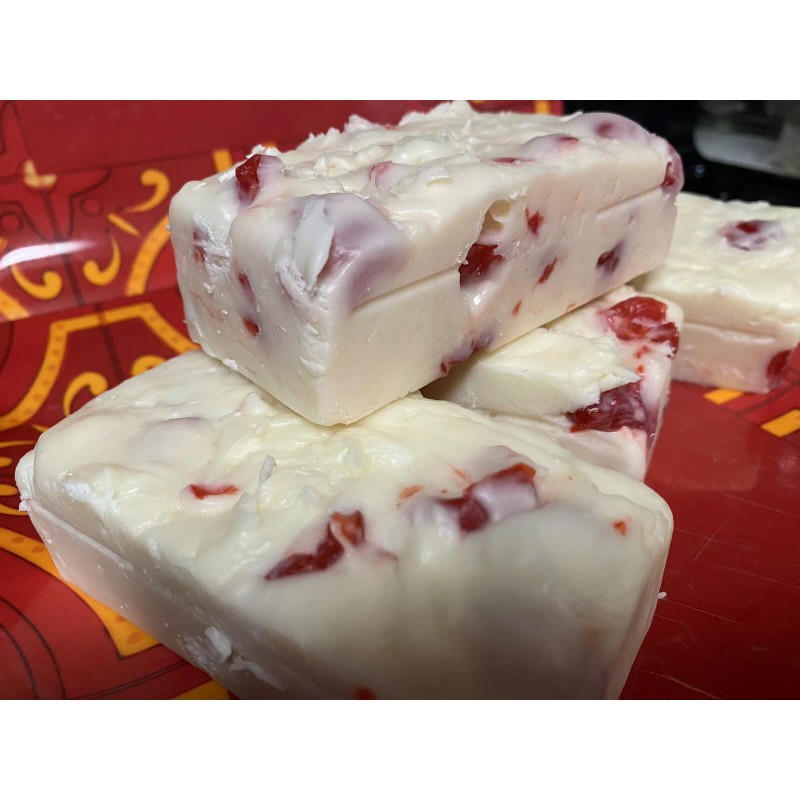 Homemade Cherry Coconut White Chocolate Fudge 1/2 pound **made Fresh
