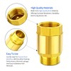 ERGAOBOY 1Pcs Brass One-Way Check Valve, 1/2" BSP Thread Female
