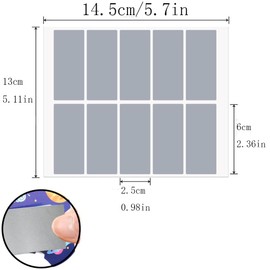 Armastuse Pack of 200 Scratch Stickers, Scratch Labels, Silver, Scratch Off Sticker Label, Scratch Cards for Weddings, Christmas, Birthdays