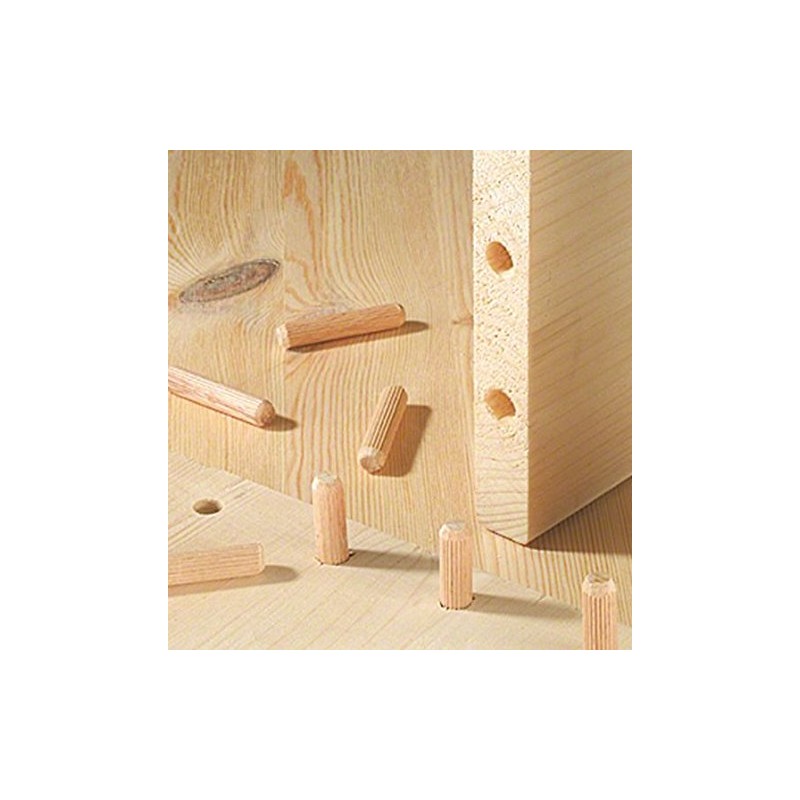 Bosch Accessories Professional geriffelte Holzdübel (150 Stück, Ø 8 mm)