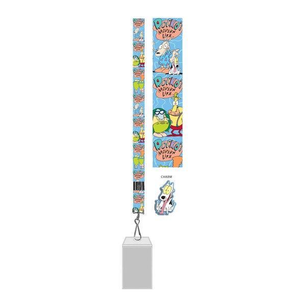 Nickelodeon Silver Buffalo NI11025B Rocco's Modern Life Lanyard with Badge