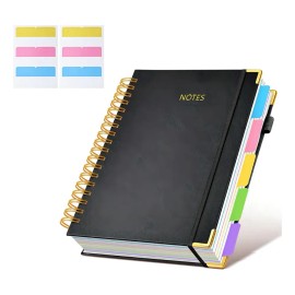 espiral Libreta Universitaria Cuaderno Profesional skybook pack libretas escolares papeleria regalo cuaderno aniversario novios Agenda Diaria Negro 30