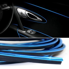 Blue Car Accessories for Men Trim Strips -Car Decorations Car Accessories Interior Gadgets for Women Dashboard Accessories Decor Red Car Mods DIY Flexible Strip with Installing Tool, 10M/32.8FT