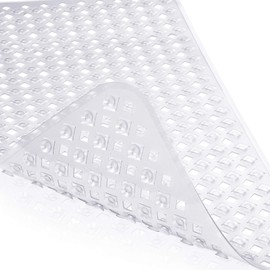 Yimobra Original Bath Shower Mat for Tub, Non Slip Bathtub Mats with Drain Holes, Suction Cups, Machine Washable, BPA, Latex ,Phthalate Free, 34.5 x 15.5 Inches, Clear