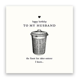 Pigment - Alice Scott - Husband Birthday Card - Funny Birthday Cards for Men - Husband Birthday Card from Wife - SC Certified - Made in the UK