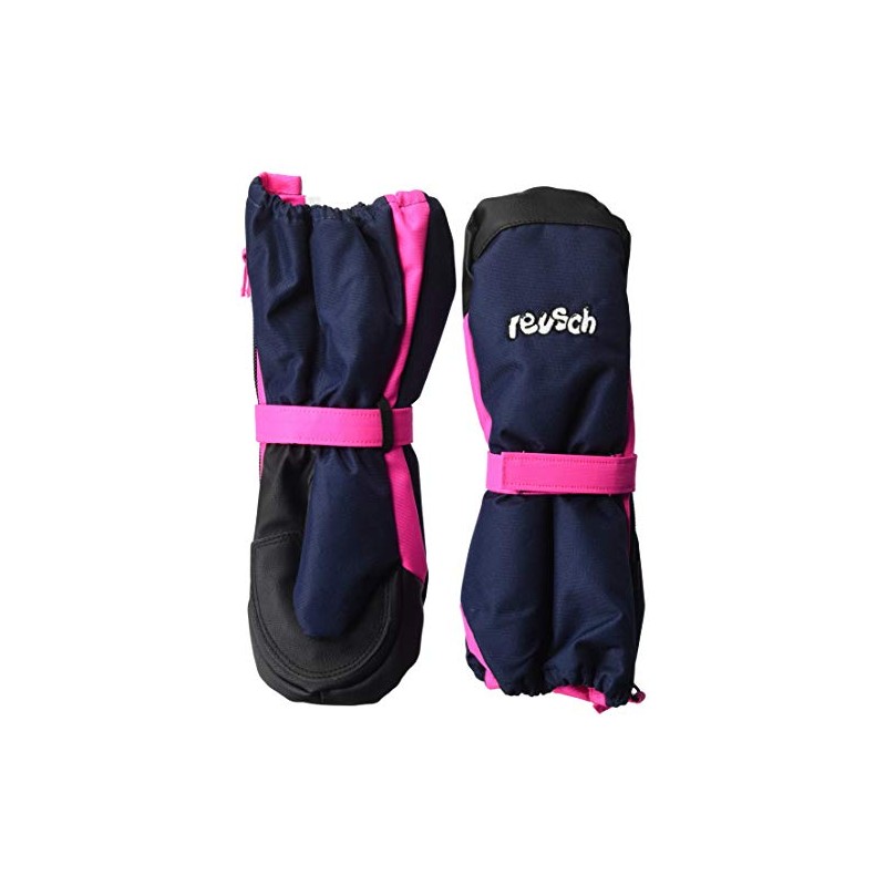 Reusch Children's Happy R-TEX XT Mitten Gloves, Dress Blue/Pink Glo,