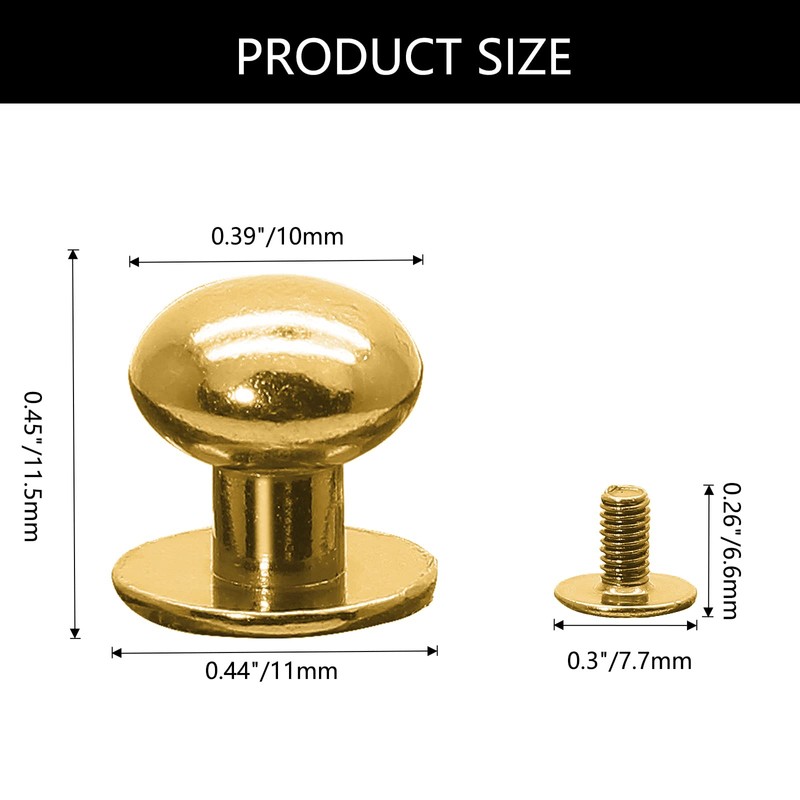 Jiozermi 24 Packs Mini Drawer Pulls, 0.39 Inch Diameter Round