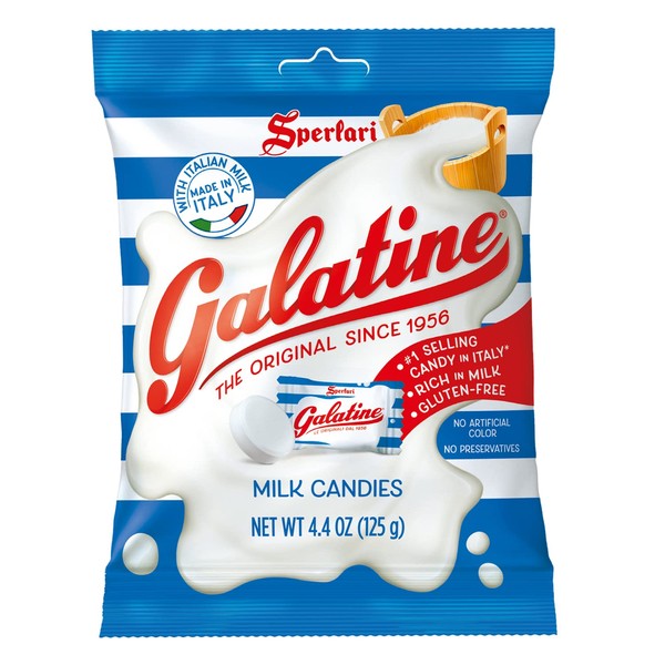Sperlari Galatine Milk Candy Bags, Individually Wrapped Italian Tablets (Original, 4.4 oz (Pak of 1))