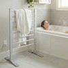 BVANQ Heated Towel Rack with Timer, 8-Bar Electric Towel Warmer