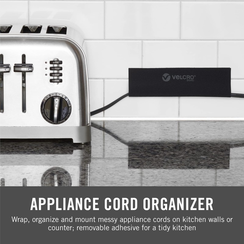 VELCRO Brand Mountable Cable Sleeve | Cord Management Mounts on