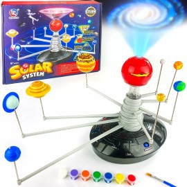 Solar System Model Kit for Kids with Planetarium Projector