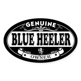 CafePress Blue Heeler Oval Sticker Oval Car Bumper Sticker