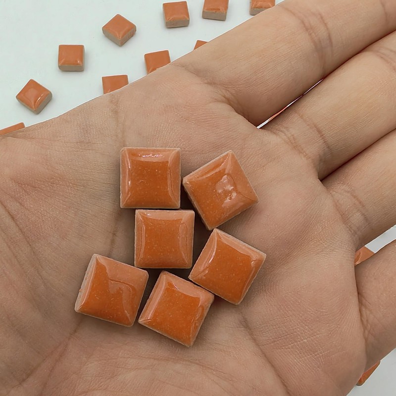 1.2x1.2cm (12/25 inch) Square Ceramic Mosaic Mosaic Tiles,1.1lb Ceramic Mosaic