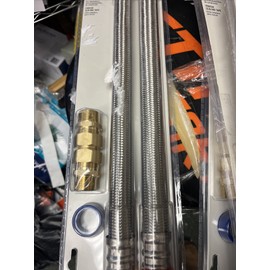 Everbilt Electric Water Heater Installation Kit Braided Stainless Steel 18"