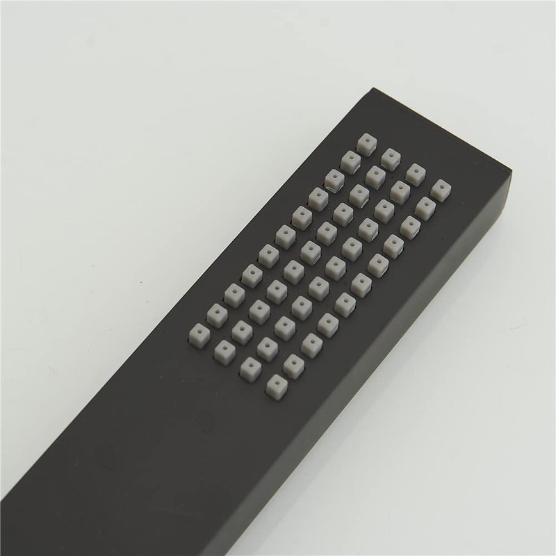 Weirun Square Brass Handheld Shower Head High Pressure Single Function