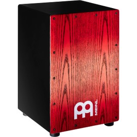 Meinl Percussion Headliner Cajon Box Drum with Snare and Bass Tone for Acoustic Music — NOT Made in China — Ash Wood, Play with Your Hands, 2-Year Warranty (MCAJ100BK-TRF)