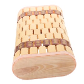 FUNOMOCYA Sauna Pillow Spa Head Pillows Sauna Room Accessories Cervical Pillows Summer Pillows Mahjong Accessories Bamboo Pillow Home Supplies Neck Rest Pillow Household Pillows Khaki Elder