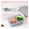 Cutlery, Chopsticks, Spoon, Fork, Storage Case, 3-Piece Set, Stainless Steel,