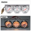 2" 52 mm 3 in1 Car Meter Triple Gauge Kit