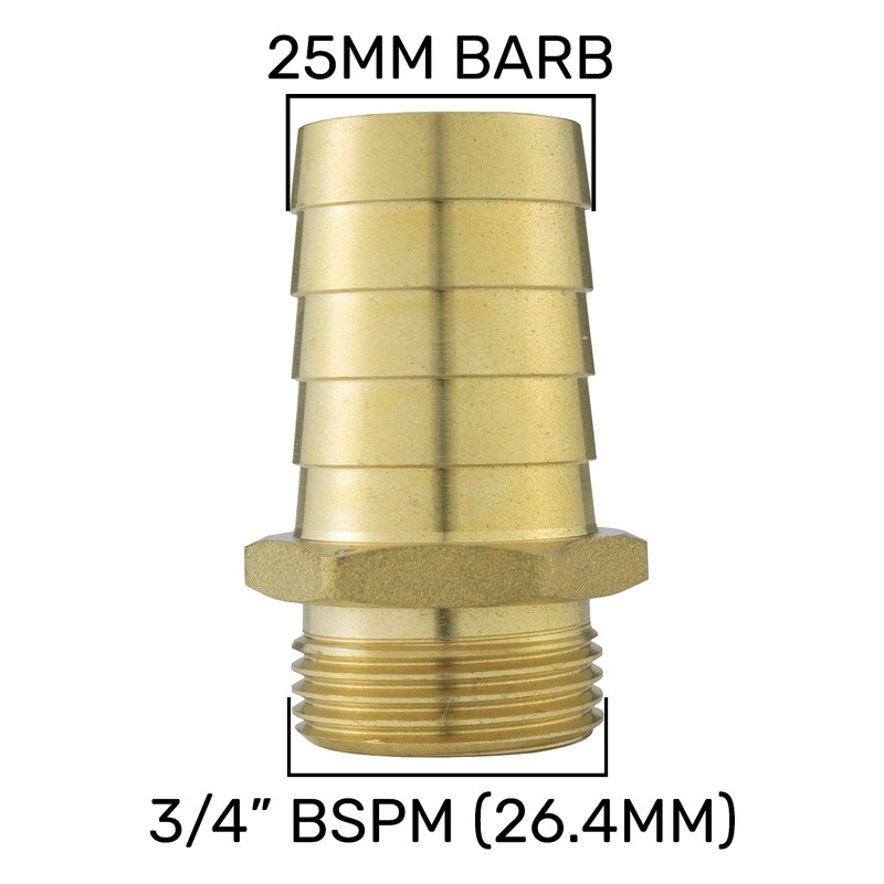 Solid Brass Pipe hosetails to Male bsp Thread for Pumps,Filters
