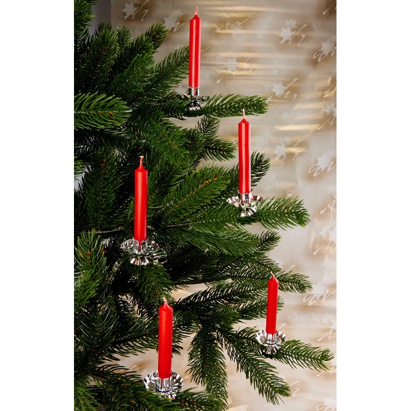 BRUBAKER 20 Pack Tree Candle Holders for Christmas Tree -