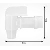 Plastic Spigot Drum Faucet White Flow 3/4 for Plastic Drums