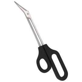 8.3 Inch Long Handle Toenail Scissors for Thick Nails & Easy Reach Long Handled Toe Nail Clippers for Seniors Women Men (Black)
