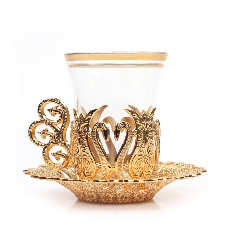 Alisveristime (SET OF 6 Handmade Turkish Tea Water Zamzam Serving