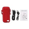 USB Rechargeable Lighter Windproof Dual Arc Lighter Waterproof Flameless Electric