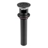 Grid Drain Strainer Assembly With Overflow for Bathroom Sink, P.O.