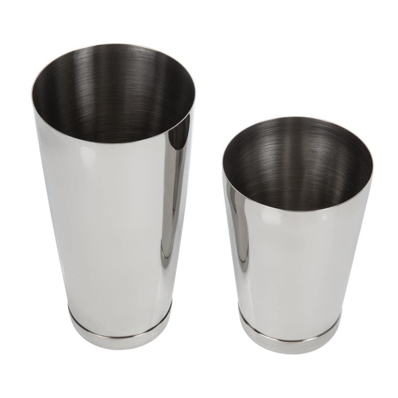 Beaumont Mezclar Tin-on-Tin Boston Cocktail Shaker, Edelstahl, hochglanzpoliert, professionelles Barkeeper-Werkzeug,