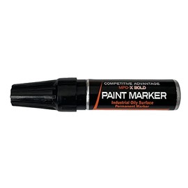 Competitive Advantage Enamel Paint Marker MPD-X | Permanent Waterproof UV Resistant (Black 1-Pack, BOLD - 3mm)
