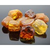 Budawi® Genuine Amber Tumbled Stone Hand Stone Pocket Stone, Gemstone,