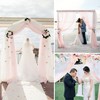 MEKOTRIN Wedding Arch Draping Fabric, 2 Panels 28"x20ft Chiffon Fabric
