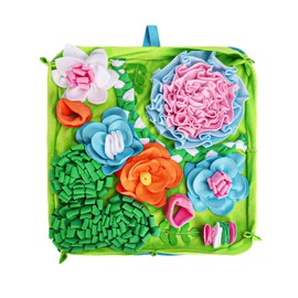 Snuffle Mat for Dogs, Slow Feeding Game Interactive Puzzle Dog Food Mat,Encourage Natural Foraging Skill-Dog Snuffle Mat 19.7''x19.7''Easy to Clean, Durable