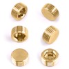 Mardatt 6Pcs 1/2" NPT Brass Pipe Plug Fitting Countersunk Internal