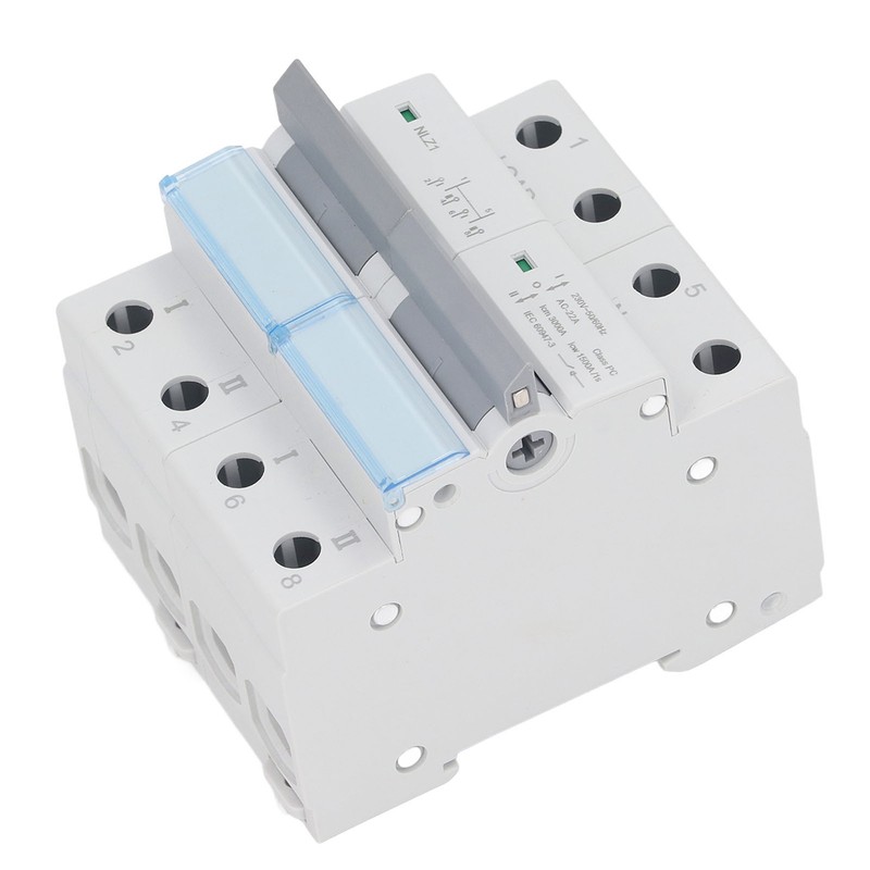 Dual Power Manual Transfer Switch 230VAC 2 Poles DIN Rail
