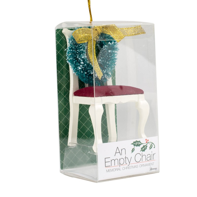 Roman, Inc. "Chair with Wreath" Memorial Ornament