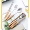 YuanVQuanWee Cutlery Set, Stainless Steel, Chopsticks, Fork, Spoon, Cutlery Set,