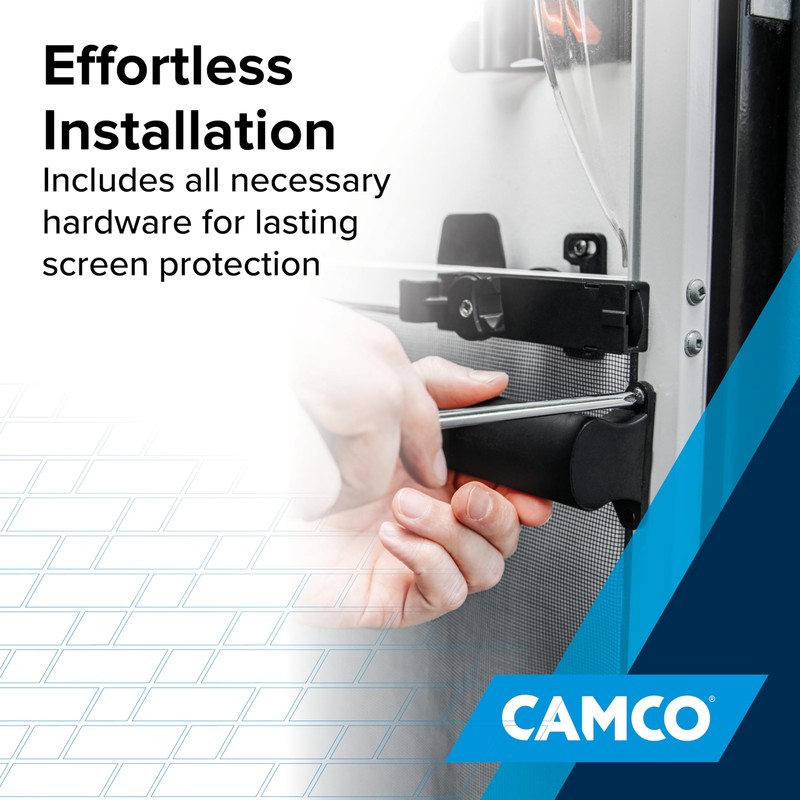 Camco Camper/RV Screen Door Cross Bar - Protects The Screen
