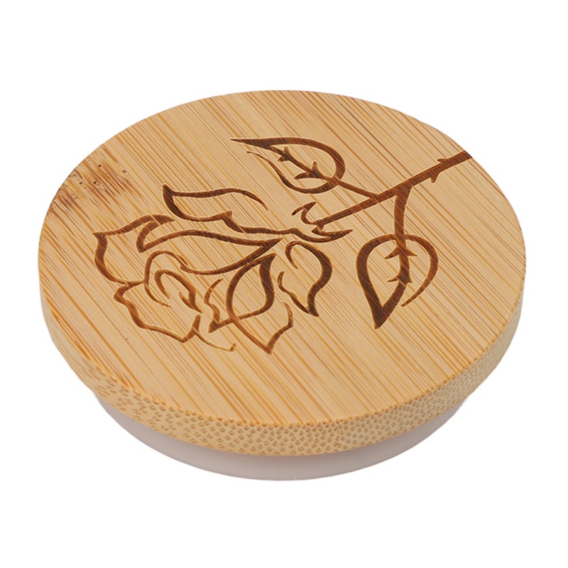 6Pcs Jar Wood Lid Set Easy to Clean Storage Jar