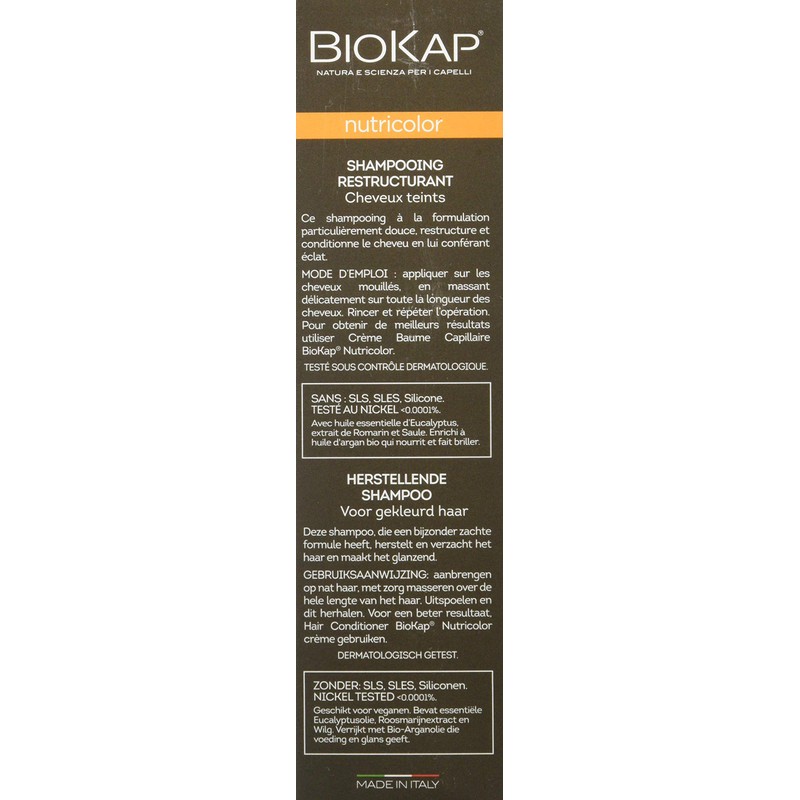 BIOKAP Coloured Hair Building Shampoo with Organic Argan Oil and
