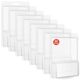60 Pack Plastic Protector Case Compatible with Hot-Wheels Model Cars Clamshell Cases Display Case Clear Protective Toys Car Blister Covers for Storage Display