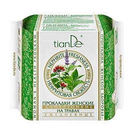 TianDe 61921 25 Un, Women's Jade Fresh Herbal Based, Super Thin Panty Liners, Protection of Women's Health