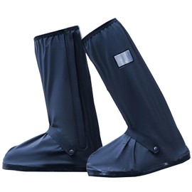 [TattiOut] TO24AE031 Waterproof Shoe Cover, Rain Boot Cover, Rain Boot Cover, Rain Shoe Cover, For Motorcycles, Long, Anti-Slip, Folding, Rainy Season, For Work Commutes, School Commutes, Rainwear