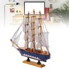 Model Ship Mediterranean Style High Density Natural Pinewood Durable Vibrant