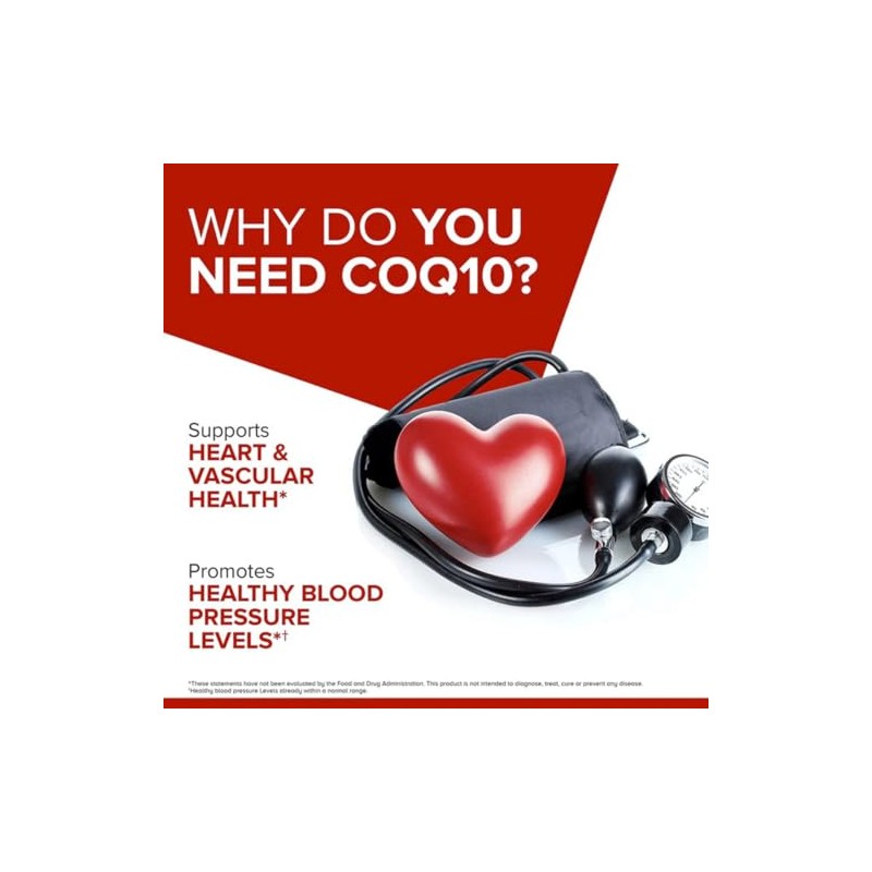 Ultra CoQ10 100mg Softgels, Coenzyme Q10 with Vit4m!n E, Dietary