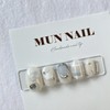 Snowball Nail Tip - Long Oval / 스노우볼 네일팁 -
