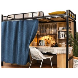 Navhao Dorm Home Solid Thicken Bunk Blackout Bed Curtains Cloth Bed Canopy Students Single Sleeper