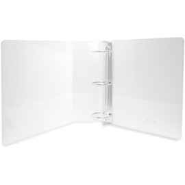 Carpeta Blanca Carta Kinera 3” Panorámica Vinil Resistente con 3 Anillos Organizador de Documentos Oficina y Escuela